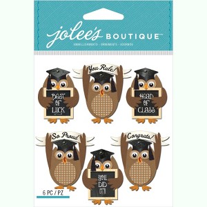 Jolee's Boutique Dimensional Stickers - Graduation Owl, 6pcs - 1 of 1