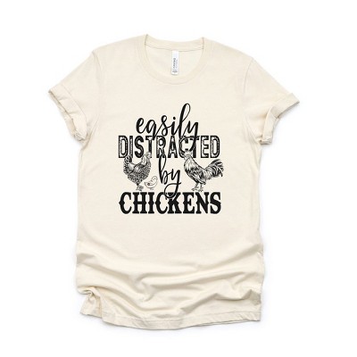 Simply Sage Market Women's Distracted By Chickens Short Sleeve Graphic Tee