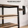 INFURNIC TV Stands and Consoles Compact TV Stand with Adjustable Shelves and Storage for Living Room, Brown, 23.8"*23.6"*31.1" - 2 of 4