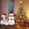 Hooseng 3 Piece Christmas Lighted Snowman Family Display Set, Large Indoor and Outdoor Yard Decor Holiday Decoration with 270 LED Lights - 4 of 4
