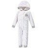 Hudson Baby Toddler Fleece Jumpsuits, Coveralls, and Playsuits 2pk Set, Elephants - 2 of 3