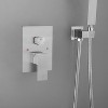 PAGED 10 Inch Square Rain Shower Head Luxury Shower Head with Handheld for Bathroom, Locker Room - 2 of 4