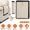 iMountek "14.96x11.42in Cat Scratching Pad with 9 Screw Nails, Natural Sisal Scratcher for Furniture Protection"Flaxen - 4 of 4