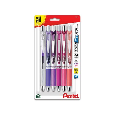 Pentel 5pk EnerGel RTX Passion Expressions Pack 0.7mm
