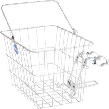Wald 3133 Front Quick Release Basket with Bolt-On Mount: White Dimensions: 14.5 x 9.5 x 9"