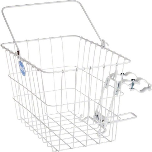 Wald 3133 Front Quick Release Basket With Bolt on Mount White