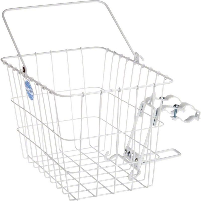Wald 3133 Front Quick Release Basket with Bolt-On Mount: White Dimensions: 14.5 x 9.5 x 9", 1 of 2