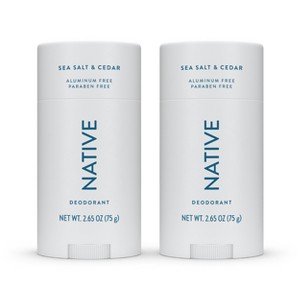 Native Twin Pack Deodorant - Sea Salt & Cedar - 4.6oz/2ct - 1 of 4