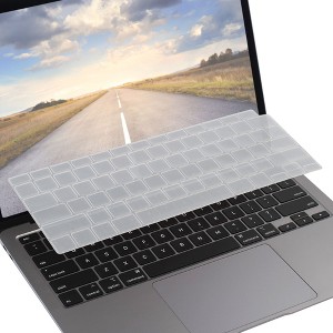 Insten Keyboard Cover Protector Compatible with 2020 Macbook Air 13", Ultra Thin Silicone Skin, Tactile Feeling, Anti-Dust, Clear - 1 of 4
