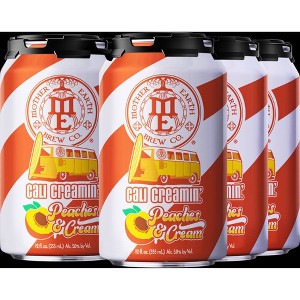 Mother Earth Cali Creamin' Peaches & Cream - 6pk/12 fl oz Cans - 1 of 3