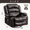 NicBex Recliner Chair Massage Chair with Heating Rocking Chair with USB Port Swivel Accent Chair Lounge Chair with Cup Holders - 2 of 4