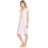 Casual Nights Women's Short Sleeve Floral And Lace Nightgown - 3 of 4