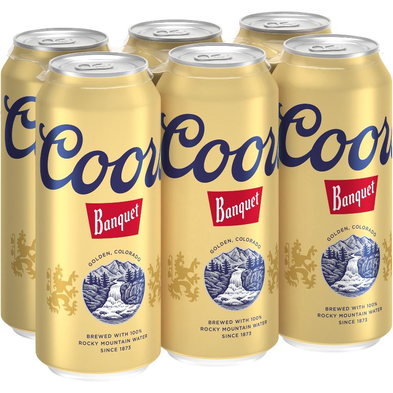 Coors Banquet Beer - 6pk/16 fl oz Cans, 1 of 11