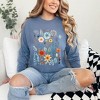 Simply Sage Market Women's  Winter Floral Long Sleeve Garment Dyed Tee - image 2 of 4