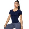 Workout Crop Tops for Women Short Sleeve Workout Shirts for Running 2025 Gym Yoga Athletic Exercise - 2 of 4