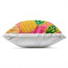 Stupell Industries Tropical Pineapples on Purple Dots Outdoor Decorative Throw Pillow, 18 x 18 - 2 of 3
