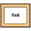 PosterPalooza | Photo Size Traditional Gold Picture Frame - UV Acrylic, Foam Board Backing, Hanging Hardware - 2 of 4