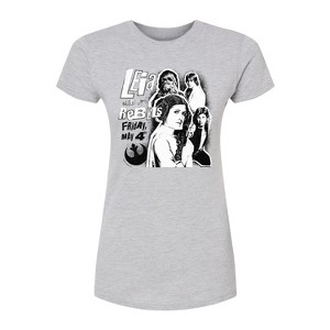 Women's - Star Wars - Leia And The Rebels Fitted Graphic T-Shirt - 1 of 3