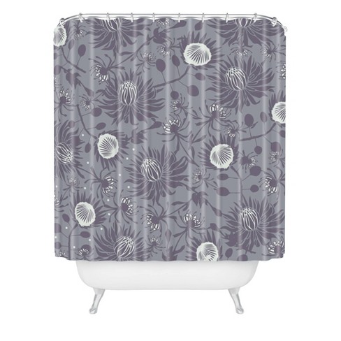 Caroline Okun Protea Shower Curtain Gray - Deny Designs - image 1 of 4