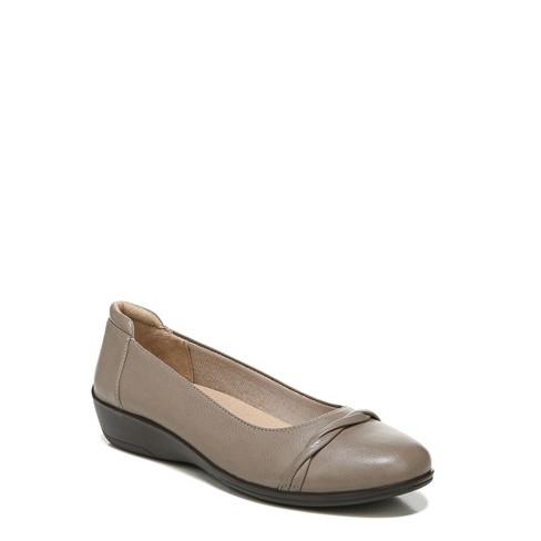 Taupe flat shoes womens sale