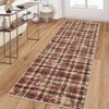 Garvee Modern Plaid Area Rug Farmhouse Geometric Rugs for Living Room Bedroom Non Slip Stain Resistant Carpet - 2 of 4