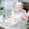 WeeSprout Silicone Plates for Babies & Toddlers 100% Food-Grade Baby Plates Divided Design, 3 Pack - 3 of 4
