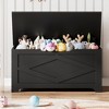 39.4" Storage Chest, Wooden Toy Storage Bench, Lift-Top Large Toy Chest with Safety Hinge for Entryway, Living Room, Bedroom - 4 of 4