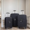 SEVOBAL Luggage 3 Piece Set Expandable Hardshell Suitcase with Double Spinner Wheels for Travel, Black, 19.88"*12.2"*29.72" - 3 of 4