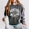 Simply Sage Market Women's Lightweight Garment Dyed Graphic Sweatshirt Montana Forest Scene - 2 of 4