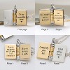 Daughter Love Book Necklace, Laser Engraved Page Pendant Stainless Steel Gift Mom(Sliver+Gold) - 4 of 4