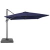 Sonkuki 10x10ft Cantilever Patio Umbrella Offset Hanging Umbrella with Base and 270gsm Fade-Resistant Fabric 360° Outdoor - 2 of 4