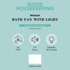 Good Housekeeping Roman Bathroom Ventilation Fan with Light and Night Light, Removes Excess Humidity, Safe Use Above Shower Enclosures, Brushed Nickel - 4 of 4