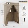 EAGLE PEAK 4x4 Pop Up Canopy, Portable Privacy Changing Room Photoshoots - 3 of 4