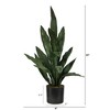 Nearly Natural 2-ft Artificial Sansevieria Snake Plant - 3 of 4
