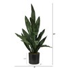 Nearly Natural 2-ft Sansevieria Artificial Plant - image 3 of 4