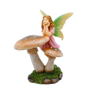 Marshall Home & Garden Fairy Garden Woodland Knoll Collection, Mushroom Fairy - 1 of 1
