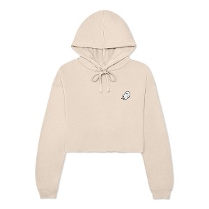 Dalix Ghost Embroidered Fleece Hoodie Cold Fall Winter Women - 1 of 4