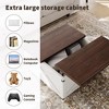 31.5" Lift Top Coffee Table with Storage, Farmhouse Square Center Table with Large Hidden Storage Organizer and Adjustable Shelf - 3 of 4