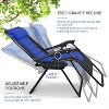 Nestl Padded Zero Gravity Chair, Oversized Patio Lounge Chair, Reclining Camping Chair, Folding Outdoor Chair with Headrest and Cup Holder - 2 of 4