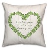 Creative Products Lucky You Me Us 18 x 18 Spun Poly Pillow - 2 of 3