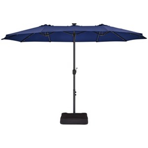 Yaheetech 13ft Double-Sided Patio Umbrella with Solar Lights - 1 of 4