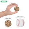 Unique Bargains Wicker Rattan Decorative DIY Crafts Balls 1.6 Inch 20 Pcs - 2 of 4