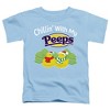 Chillin' With My Peeps Christmas Kids T Shirt for Toddlers, Light Blue - 2 of 4