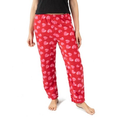 Leveret Womens Fleece Pants Heart Xs : Target