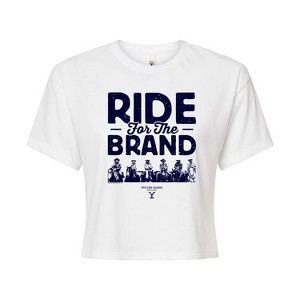 Women's - Yellowstone - Ride For The Brand Cropped Graphic T-Shirt - 1 of 4