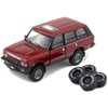 Land Rover Range Rover Classic LSE RHD Red with Sunroof with Extra Wheels 1/64 Diecast Model Car by BM Creations - image 2 of 4