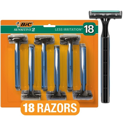 Bic Men's Sensitive 2 - Two Blade Disposable Razors -18ct : Target