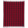 50"x72" Buffalo Check Throw Blanket Red/Black - Faribault Woolen Mill - 3 of 3