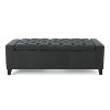 Grungis Rectangle Ottoman Bench with Storage,Upholstered Tufted Footstool Sofa Chair with Wood Framework for Living Room Bedroom - 4 of 4