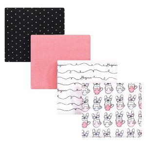Luvable Friends Little Treasure Flannel Receiving Blankets 4pk - 1 of 1